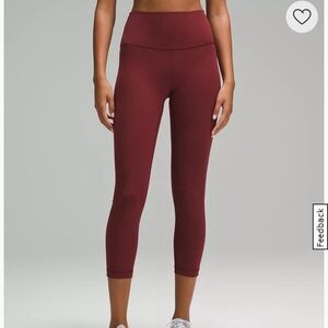 Lululemon Wunder Train High Rise Crop